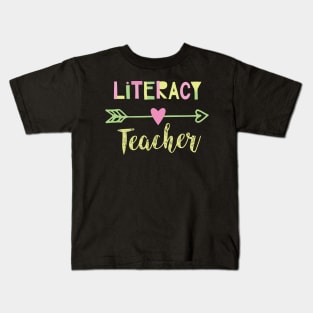 Literacy Teacher Gift Idea Kids T-Shirt